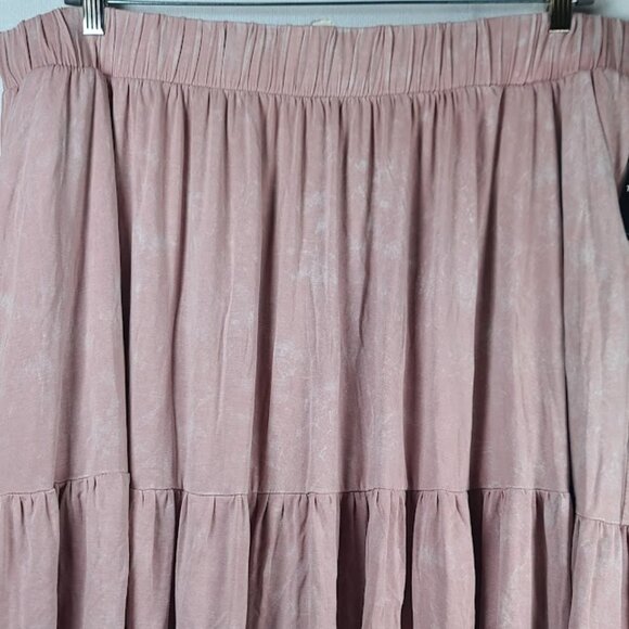 Torrid Women's Pink Super Soft Tiered Circle Pleated Casual Mini Skirt Size 3X - Picture 5 of 10